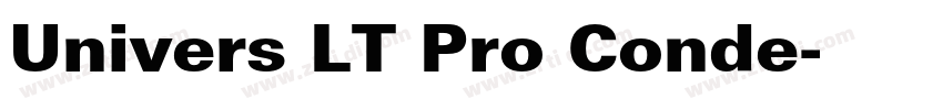 Univers LT Pro Conde字体转换